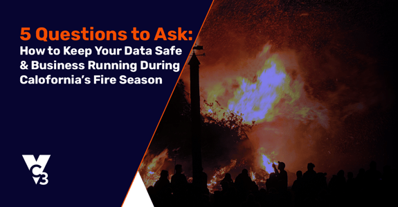 Data backup for California wildfire season