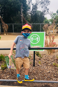 grandson at zoo
