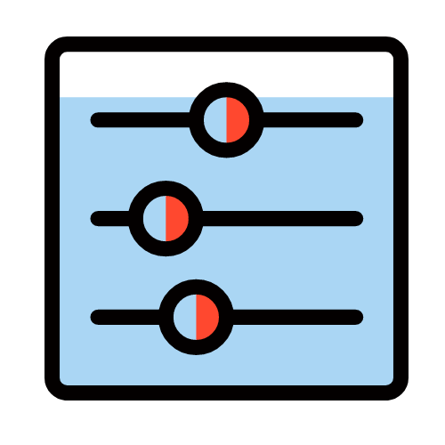 Orange Controls Icon Orange Controls Icon