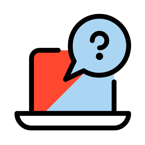 Orange Questions Icon Orange Questions Icon