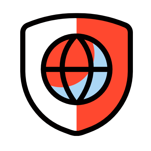 Orange Security Icon Orange Security Icon